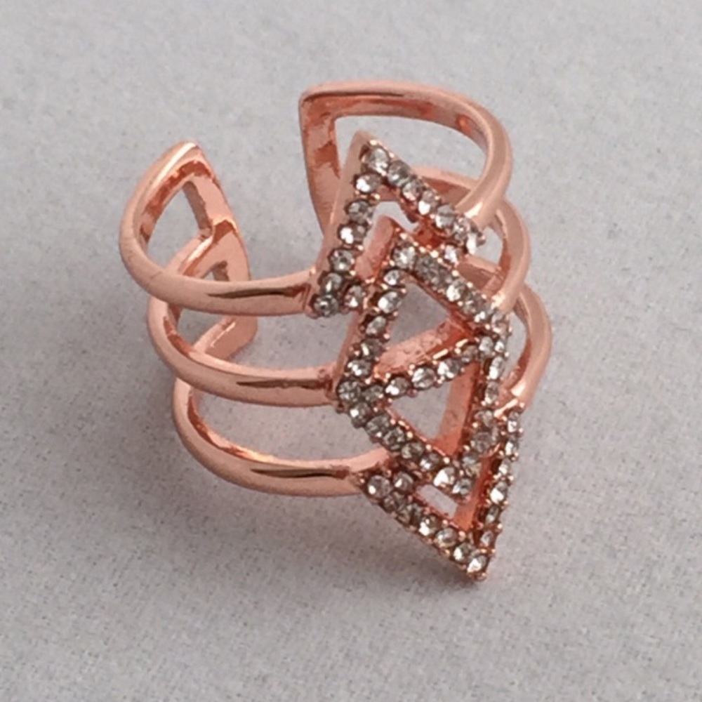 Never worn pave rose gold ring. Not Stella. & Dot
